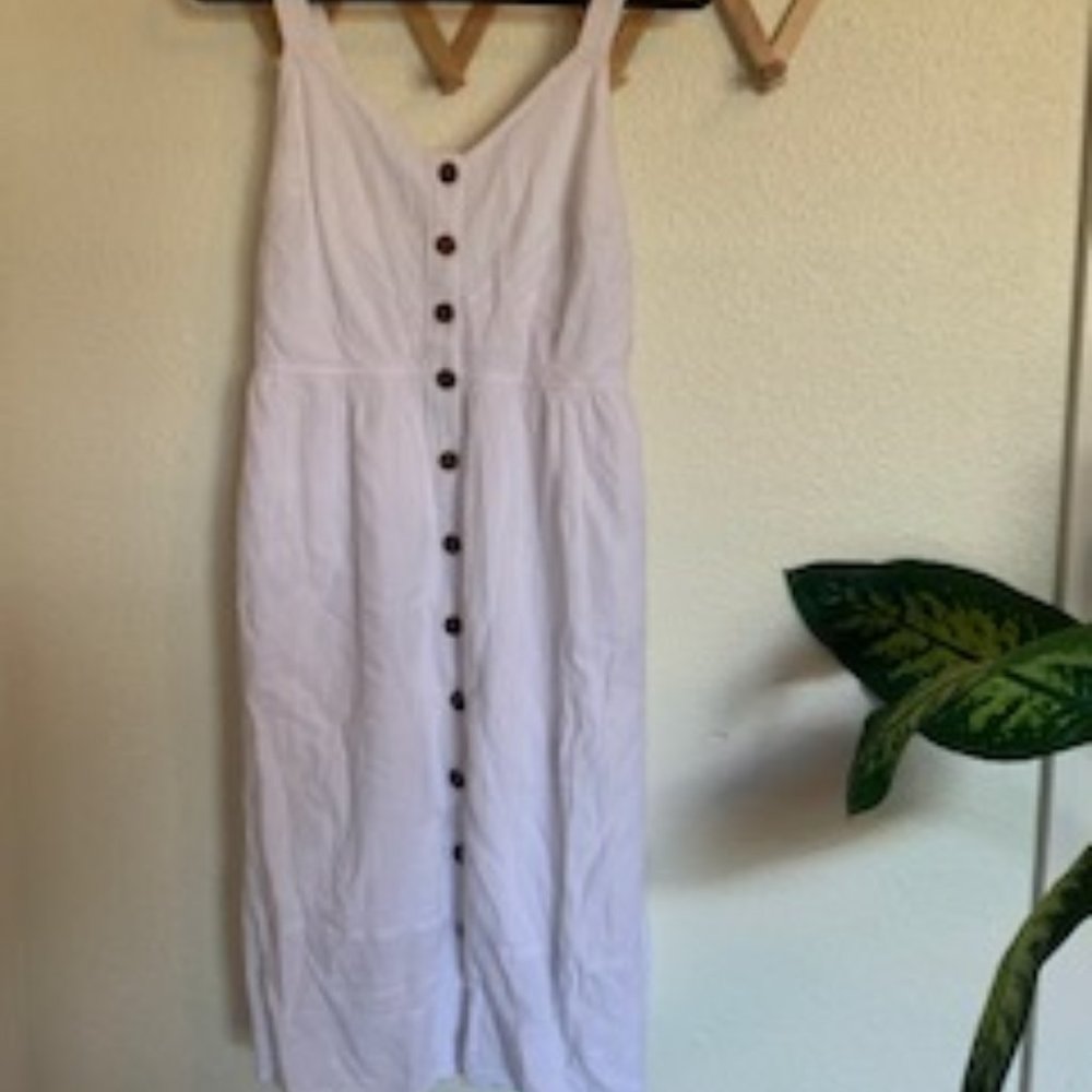 Universal Thread White Button-up Dress